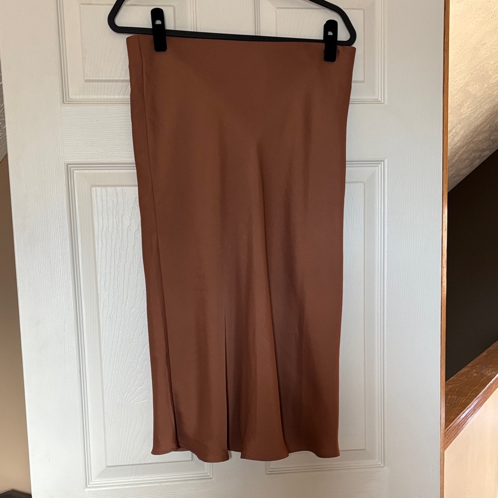 Banana Republic Bronze Silky Skirt